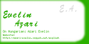 evelin azari business card